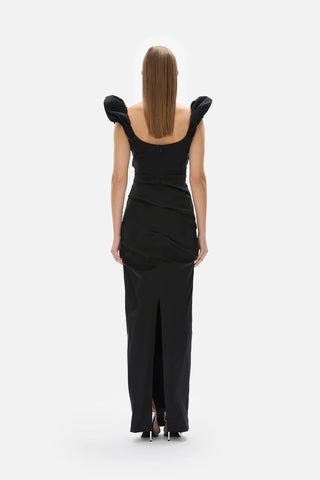 Rachel Gilbert Kalina Gown Black BACK