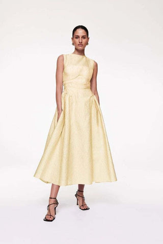 Rachel Gilbert Sophia Dress in Yellow Renascence Studio 1
