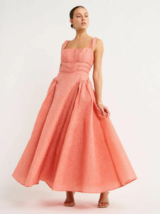 Rachel Gilbert Sophy Strap Dress in Pink 1 front view