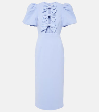 Rebecca Vallance Annabelle Puff Sleeve Midi Dress stock image