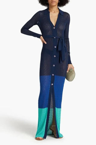 Rebecca Vallance Apulia Knit Shirt Dress