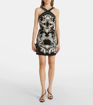 Rebecca Vallance Azera Halter Mini Dress