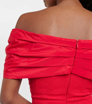 Rebecca Vallance Chiara Off-Shoulder Midi Dress Renascence Studio CLOSE BACK