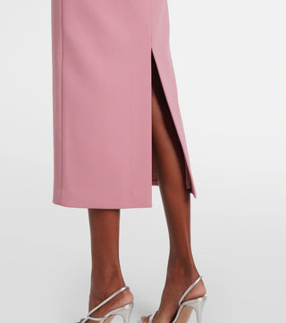 Rebecca Vallance Elora Short Sleeve Midi Dress Renascence Studio SKIRT SPLIT