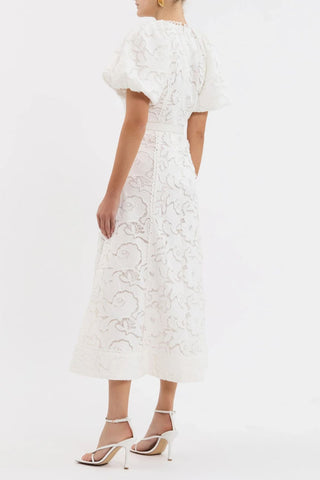 Rebecca Vallance Ginger Puff Sleeve Midi Dress