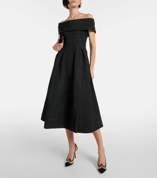 Rebecca Vallance Helene Off Should Midi Dress