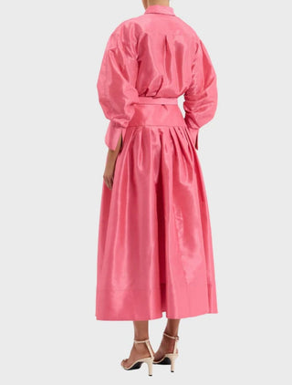 Rebecca Vallance Maple Shirt Midi Dress in Pink