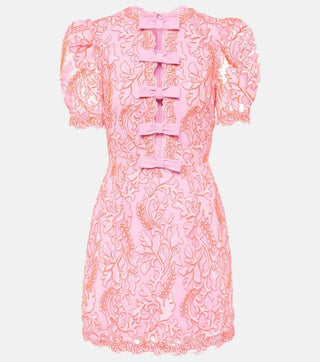 Rebecca Vallance Maribella Bow Mini Dress stock image