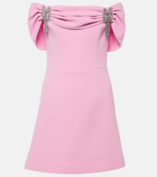 Rebecca Vallance Odetta Bow Mini Dress stock