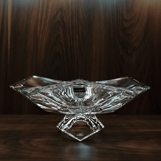 Rogaska Czech Prism Centerpiece Pedestal Bowl 33cm