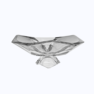 Rogaska Czech Prism Centerpiece Pedestal Bowl 33cm