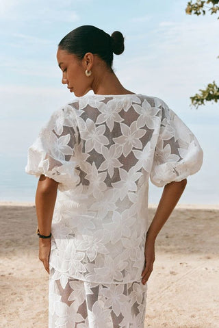 Sabo Topaz Top and Skirt back