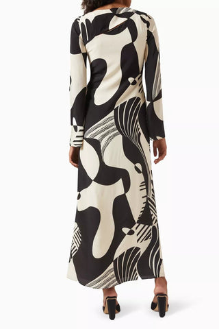 Sir The Label Realisme Twist Maxi Dress BACK