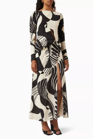 Sir The Label Realisme Twist Maxi Dress SIDE