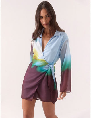 Sovere wrap mini dress
