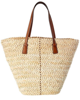 Tory Burch McGraw Straw Tote In Natural back