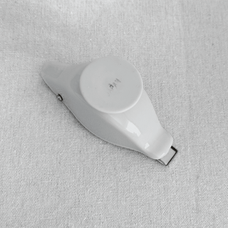 Ceramic Ivory Lemon Citrus Slice Squeezer, Made in Japan