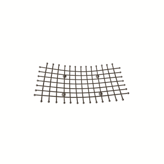 Rectangle Wire Table Trivet on Round Feet | Criss Cross Curled Edge Design