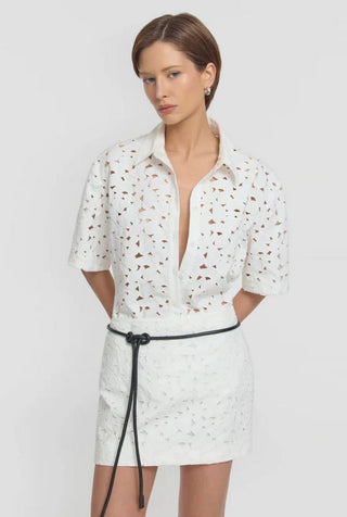 Viktoria and Woods Rosella Shirt and Augustus Skirt in Ivory 1