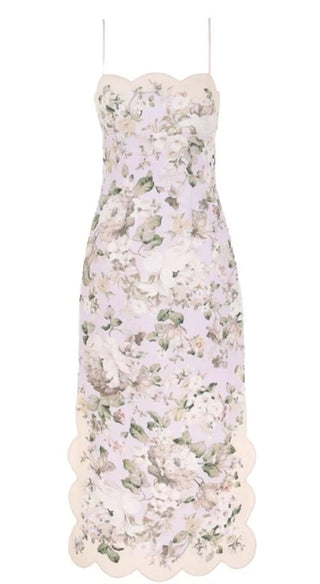 Zimmermann Acacia Scallop Midi Dress