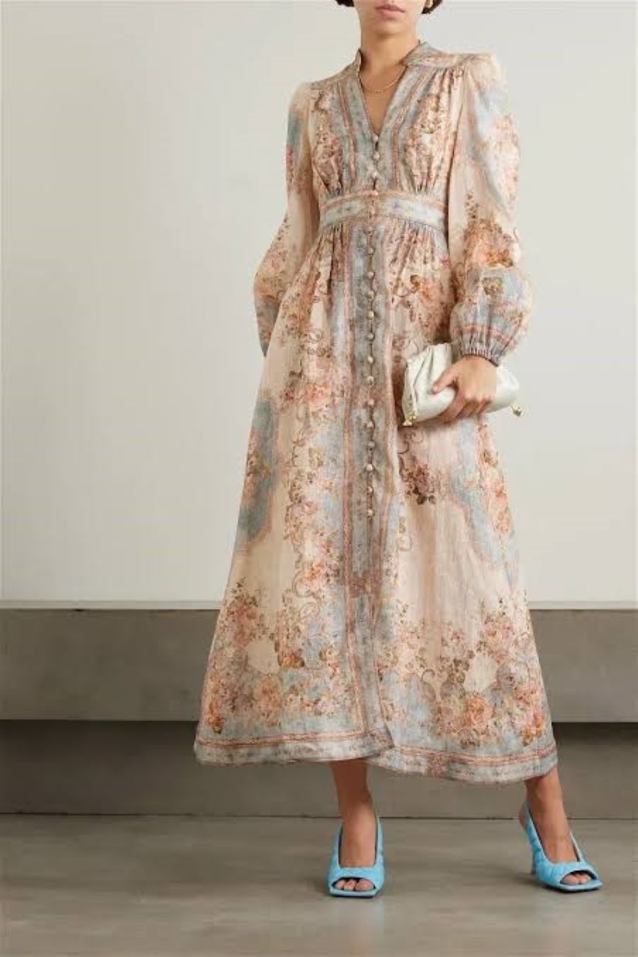 Zimmermann August Plunge Midi Dress Hire – Renascence Studio