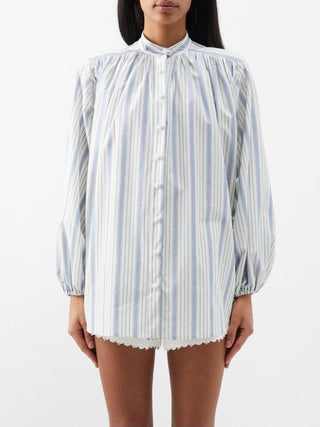Zimmermann Chintz Striped Billow Blouse