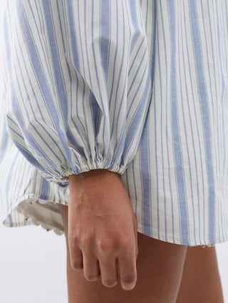Zimmermann Chintz Striped Billow Blouse elasticated cuff sleeve