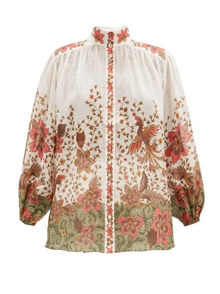 Zimmermann Empire Batik Blouse STOCK