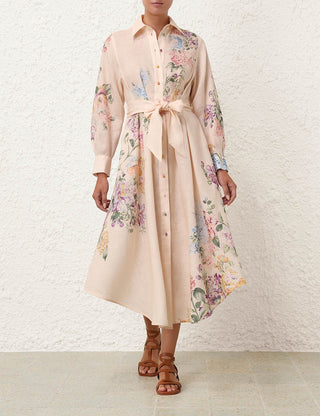 Zimmermann Halliday Tucked Shirt Dress FRONT