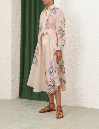 Zimmermann Halliday Tucked Shirt Dress SIDE