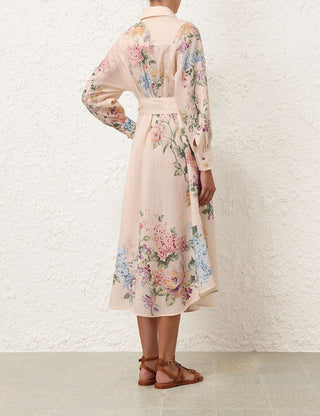 Zimmermann Halliday Tucked Shirt Dress BACK