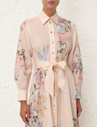Zimmermann Halliday Tucked Shirt Dress