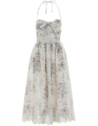 Zimmermann Iris Cut Out Linen Dress