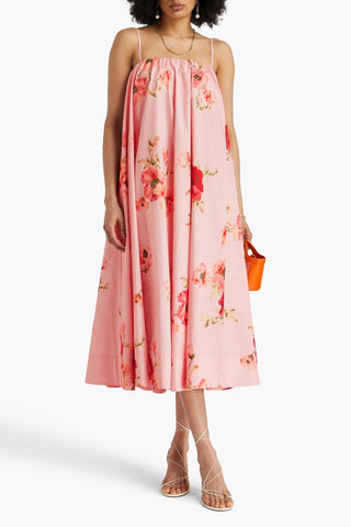 Zimmermann Lightburst Puff Midi Dress