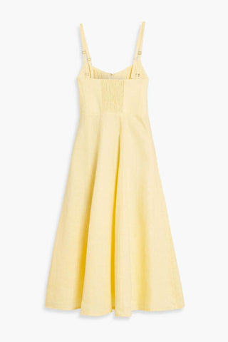 Zimmermann Zip-Detailed Linen Midi Dress back 