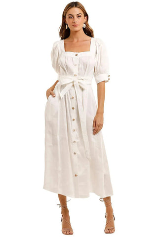 Aje Aspect Silk Midi Designer Dress Hire