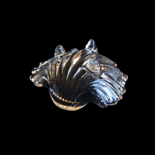 MIKASA Crystal Tri-footed Seascape Bowls by Larry Laslo, Walther Crystal Germany, Set of 2