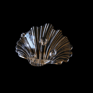 MIKASA Crystal Tri-footed Seascape Bowls by Larry Laslo, Walther Crystal Germany, Set of 2
