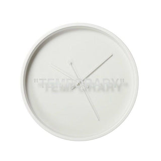 IKEA x OFF WHITE "TEMPORARY" Wall Clock designed by Virgil Abloh. In Excellent Used Condition