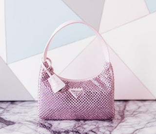 Prada Satin Mini-Bag with Crystals