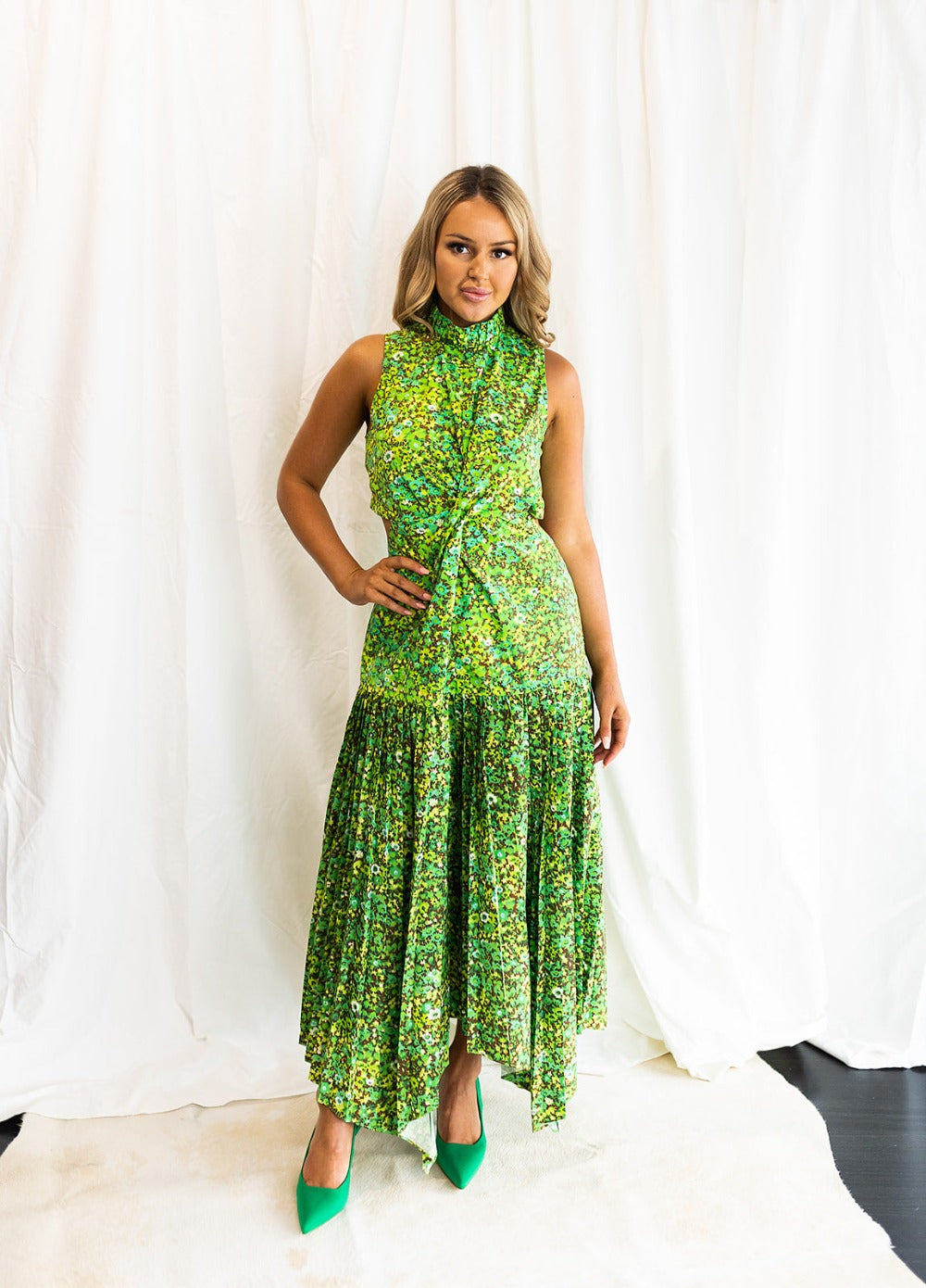 alemais phyllis twist front pleat dress Alemais Phyllis Twist Dress Size 6,8,12 lonedresshire