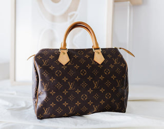 Louis Vuitton Speedy 30 Monogram Coated Bag with Gold Tone Hardware –  Renascence Studio