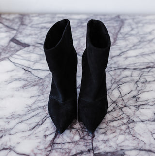 Saint Laurent Suede Ankle Boots in Excellent Used Condition